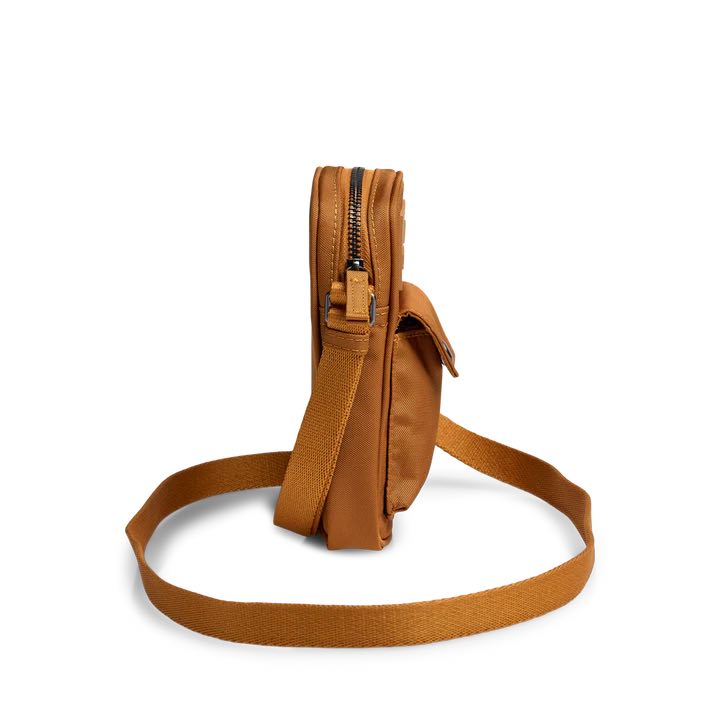 DarlaMBG mobiltaske. Gul brun monokrom. Unisex. Vandafvisende. Markberg