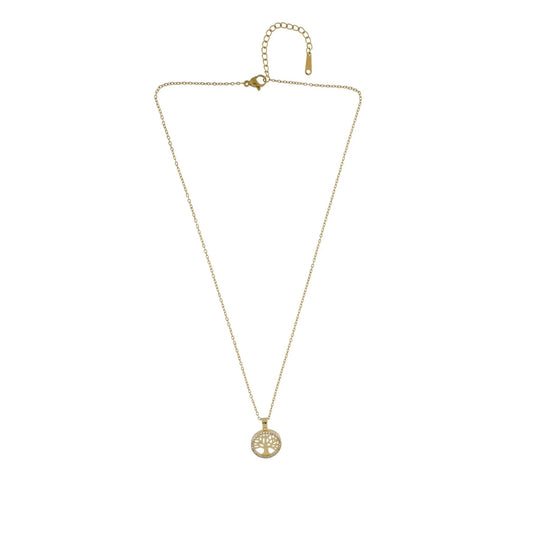 Love Tree of Life. Vandfast halskæde smykker. 18K guldbelagt. Unisex. Dansk Copenhagen