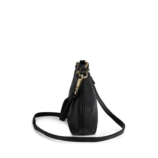 MikalaMBG Crossbody taske. Sort og guld. Læder. Markberg