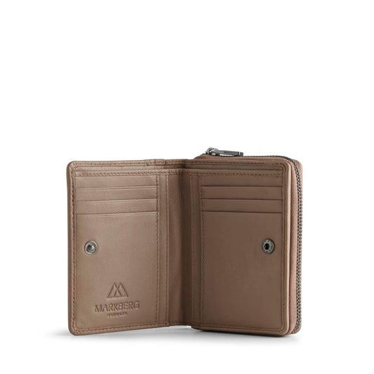Pung Kaia MBG wallet i lammeskind. Beige. Markberg