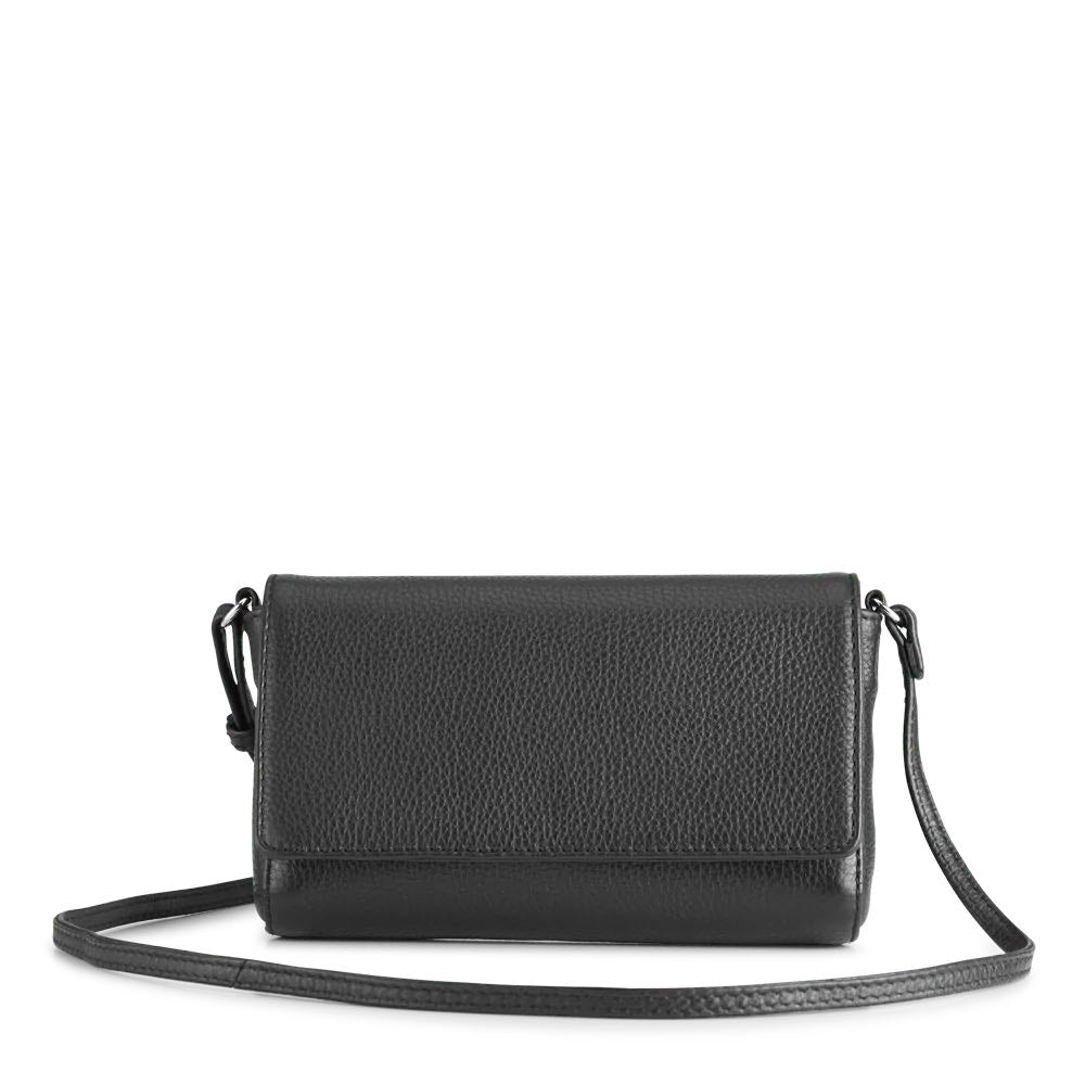 ClaudineMBG crossbody taske. Sort. Grain læderskind. Markberg
