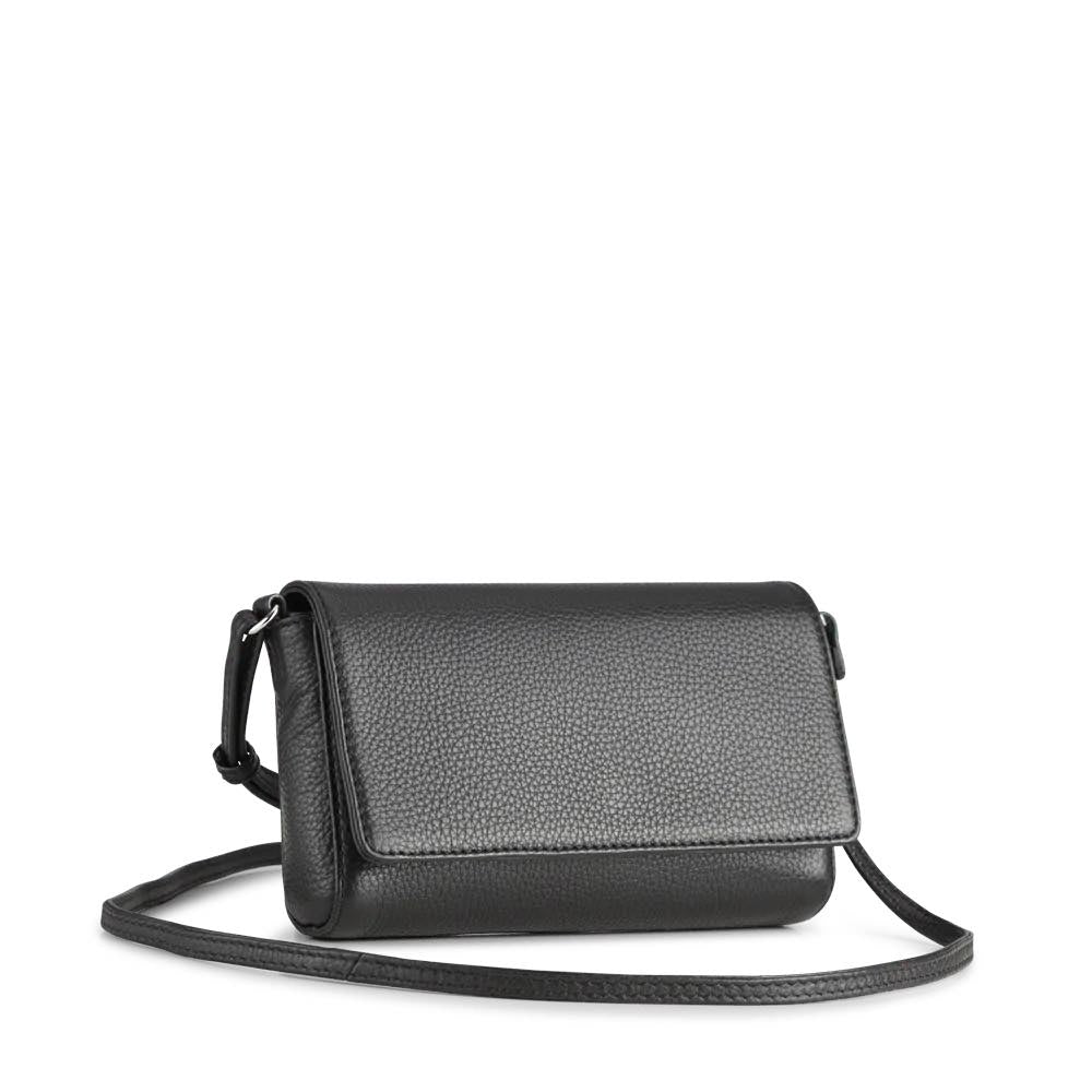 ClaudineMBG crossbody taske. Sort. Grain læderskind. Markberg