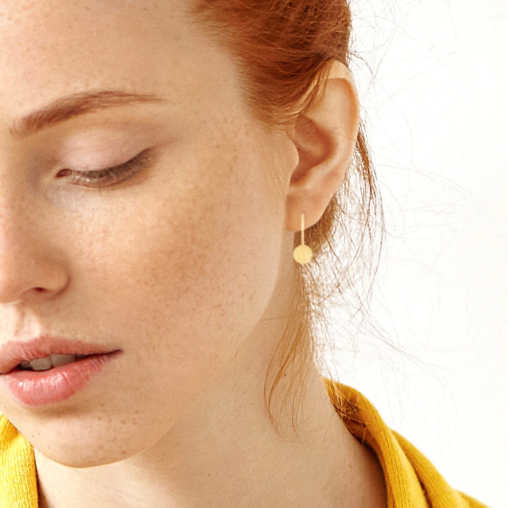 Spot ørekroge. Forgyldt sterling sølv. Scherning København