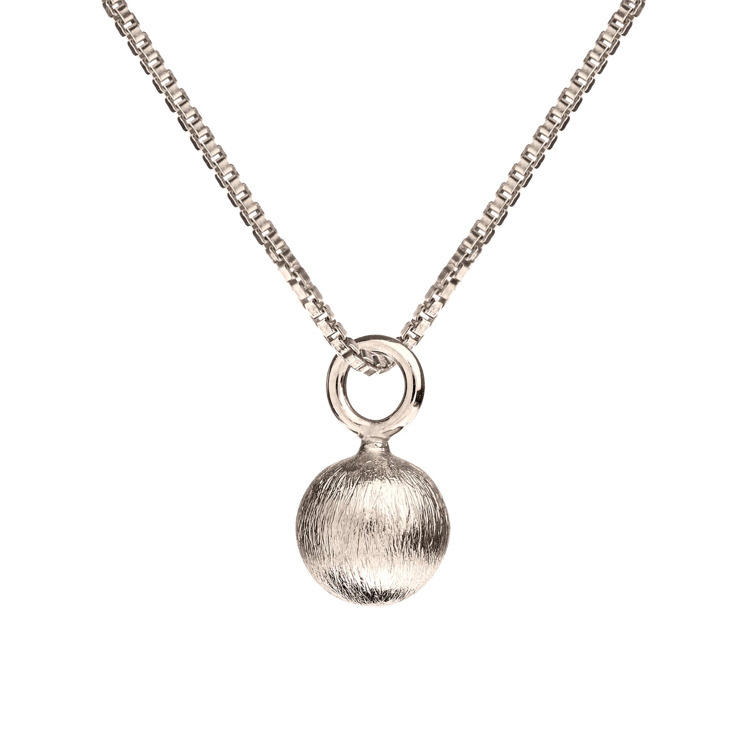 Venezia sølv halskæde med en lille Glow vedhæng. Sterling sølv. Scherning København