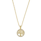 Love Tree of Life. Vandfast halskæde smykker. 18K guldbelagt. Unisex. Dansk Copenhagen
