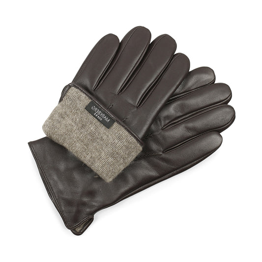 HarveyMBG Glove Herrenhandschuhe mit Touch-Funktion. Braun. Lederhaut. Markberg