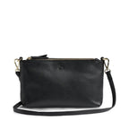 MikalaMBG Crossbody taske. Sort og guld. Læder. Markberg