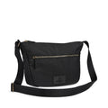 MonoMBG crossbody bag. Unisex Black w/gold. Recycled polyester. Markberg