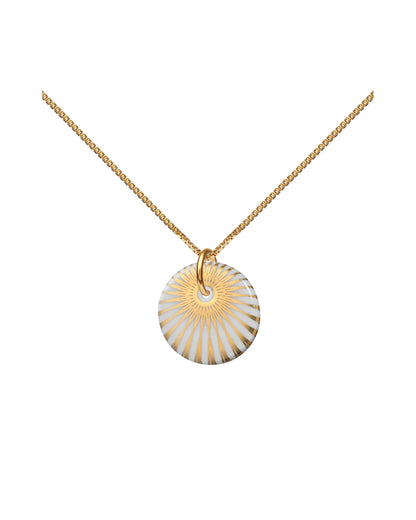 Splash-Halskette. Goldener Glanz. Vergoldetes Sterlingsilber. Scherning Copenhagen