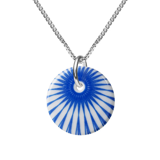 Splash necklace. Royal Blue. Sterling silver. Scherning Copenhagen