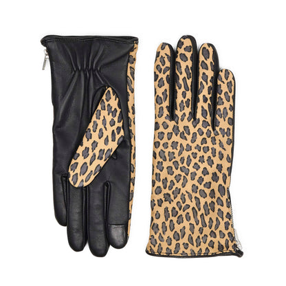 Kath Glove damehandsker. Leopard print. Læderskind. Markberg