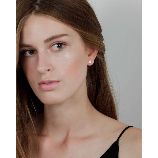 Earring Audrey Post. Ear plugs. Silver plated. Danish Copenhagen