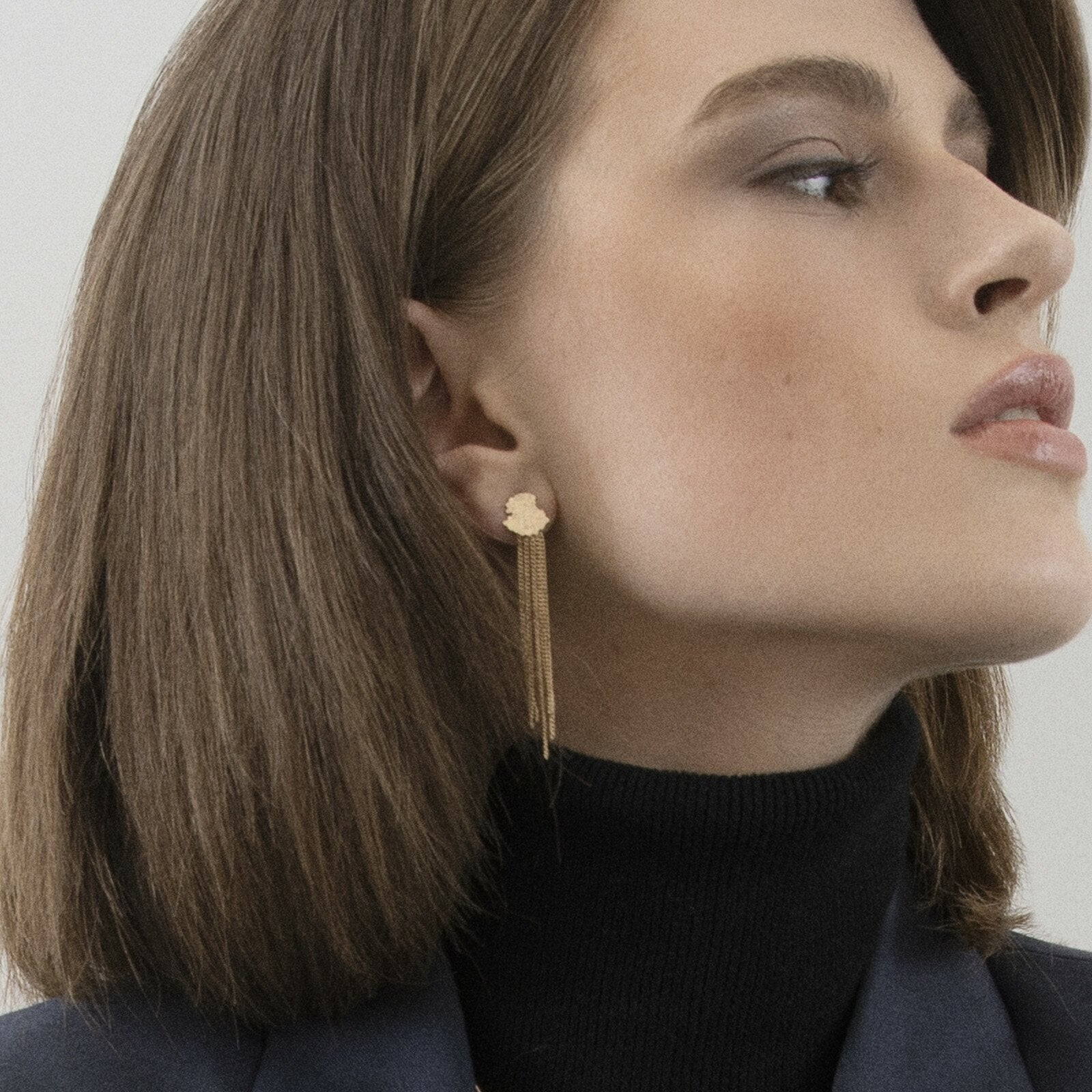 Amalia Mini Chain øreringe. Guldbelagt. Dansk Copenhagen