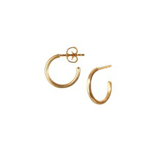 Små hoops øreringe. Forgyldt. Scherning København