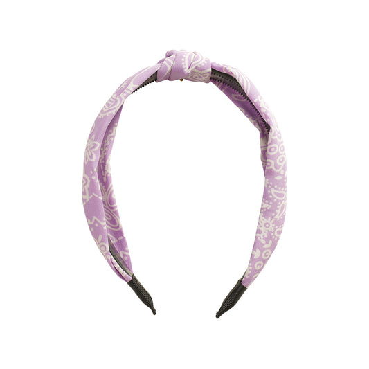 Hair clip with bandana prints. Purple. UpdateCPH