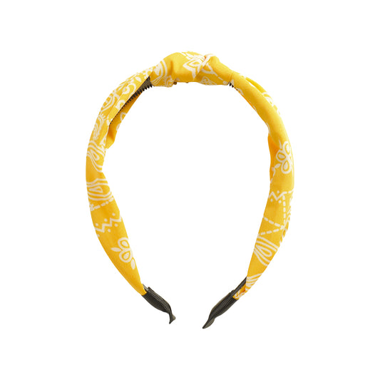 Hair clip with bandana prints. Yellow. UpdateCPH