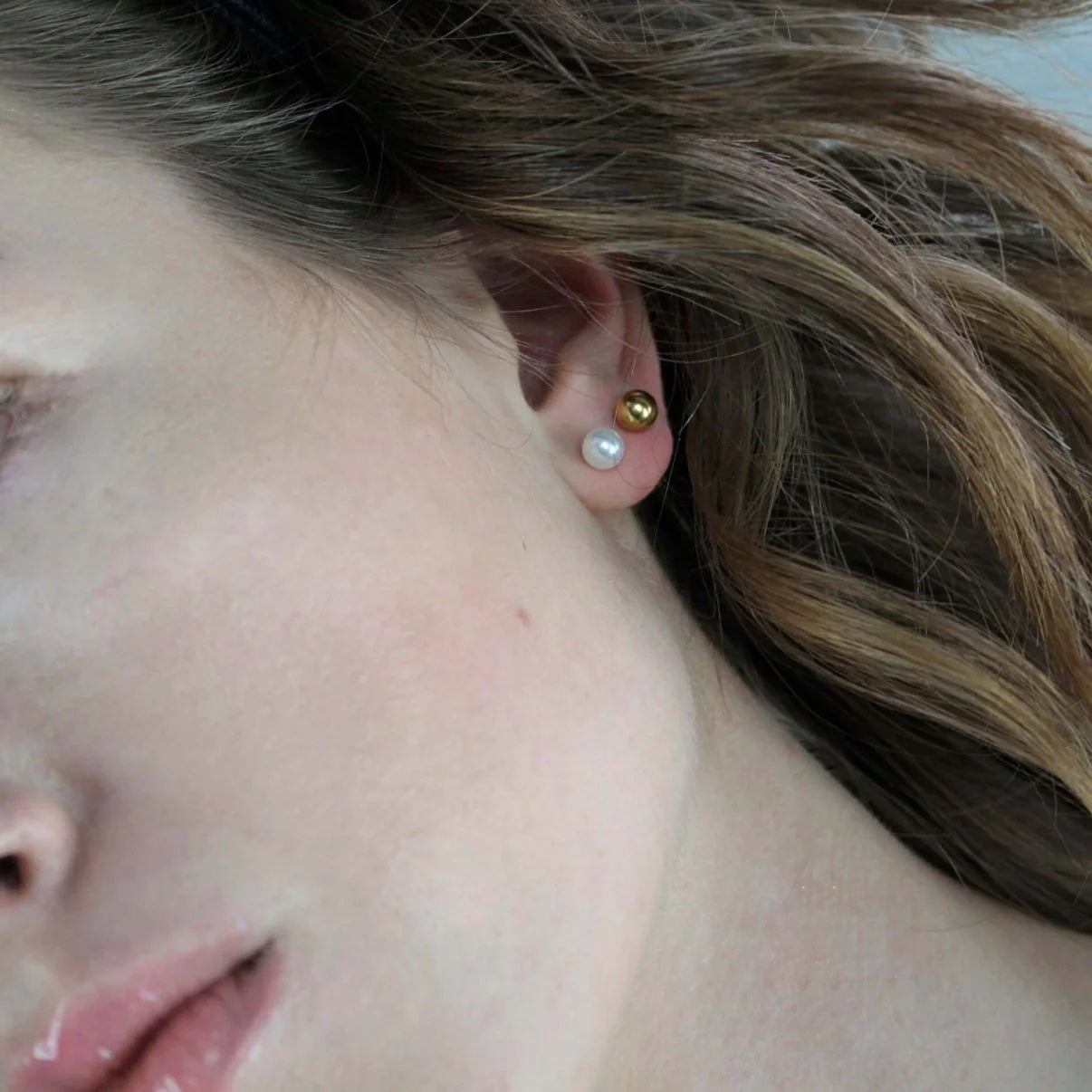 Joy Waterproof 3-Ohrring-Set. 18-karätige Vergoldung. Dänisches Kopenhagen