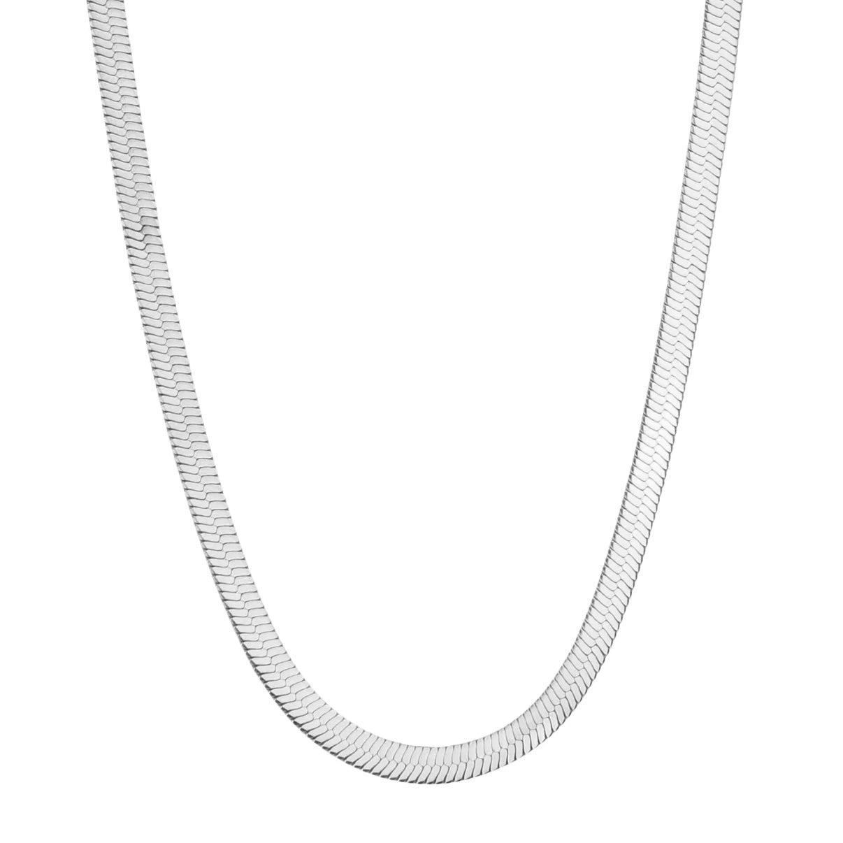 Joy Waterproof Snake Necklace. 4 mm. Silver plating. Danish Copenhagen