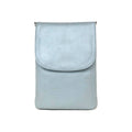 Mobiltaske med rem Skagen. Ægte læder. Lyseblå mint. Cosystyle