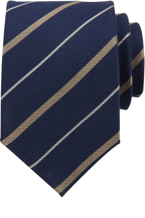 Striped Tie. Silk and cotton. Connexion Tie