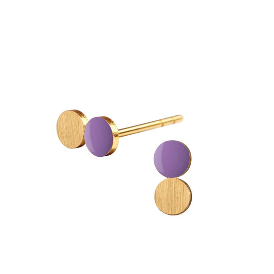 Spot Dotty earrings. Purple. Scherning Copenhagen