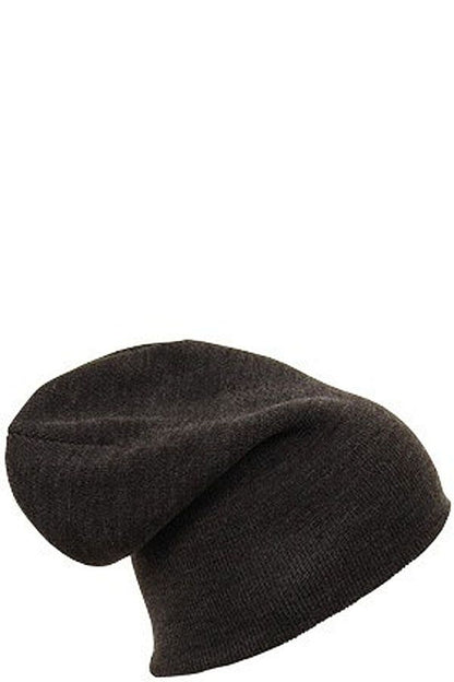 Smart classic beanie hat for men. One size. Acrylic. Black-Grey. Connexion Tie
